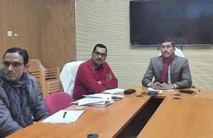 मुख्य सचिव ने वीसी के माध्यम से की एनएच परियोजना के लिए भूमि अधिग्रहण कार्यों की समीक्षा