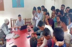 तेतरिया में राजस्व वसूली व बिल में सुधार के लिए बिजली विभाग ने लगाया शिविर