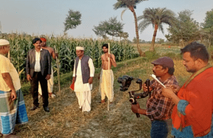 मोतिहारी के विभिन्न लोकेशनों पर हो रही फिल्म व वेबसीरीज ‘चंपारण सत्याग्रह’ की शूटिंग