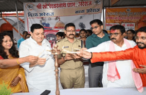 प्रसिद्ध सोमेश्वर नाथ महादेव मंदिर में वैदिक मंत्रोच्चार के बीच हुआ श्रावणी मेले का शुभारंभ