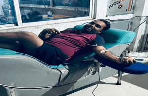 ख्वाब फाउंडेशन के राष्ट्रीय अध्यक्ष अमित कुशवाहा ने ’रक्तदान कर बचाई जान,दिया मानवता का संदेश