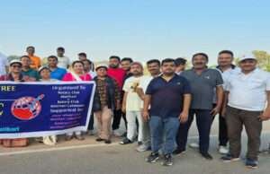 रोटरी क्लब ने विश्व पोलियो दिवस पर आयोजित की वाकाथान प्रतियोगिता