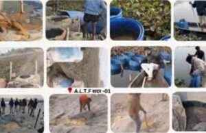 मुफस्सिल पुलिस ने जब्त 22 केस हजारों बोतल शराब को किया विनष्ट