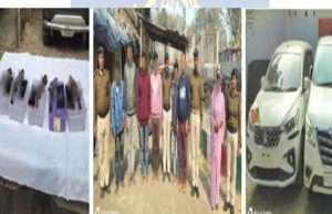 कल्याणपुर से लगातार तीन लग्जरी गाडियों के लूटकांड का उद्भेदन, सात बदमाश हथियार के साथ गिरफ्तार