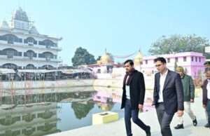 प्राचीन सोमेश्वरनाथ धाम का हो रहा कायाकल्प, डीएम सौरभ जोरवाल ने किया कार्य का निरीक्षण