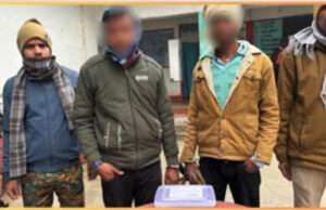 एसएसबी व पुलिस की कार्रवाई में देसी पिस्तौल व कारतूस के साथ दो बदमाश धराये