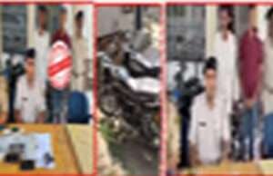 मोतिहारी पुलिस को बड़ी सफलताः चोरी की तीन बाइक के साथ दो गिरफ्तार, फर्जी कागजात व नम्बर प्लेट बरामद