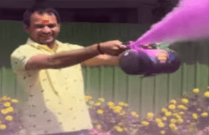 होली पर अलग अंदाज में नजर आए लालू के लाल तेज प्रताप, आवास पर किया रंगोत्सव का आयोजन