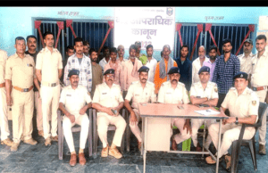मोतिहारी मुफ्फसिल पुलिस की बड़ी कार्रवाई, विभिन्न आरोपों में 16 अभियुक्त धराये