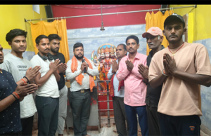 विनायक चतुर्थी के मौके पर औरंगाबाद ब्रह्मस्थान परिसर में भजन संध्या आयोजित