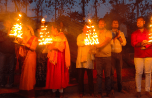 चैत्र पूर्णिमा एवं हनुमान जन्मोत्सव के अवसर पर 141 वीं नारायणी गंडकी महाआरती