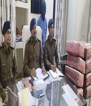 गांजा तस्करी की कोशिश नाकाम, पिकअप के तहखाने से 82.96 किलो मादक पदार्थ बरामद, एक गिरफ्तार