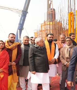 हर-हर महादेव के जयघोष के बीच कैथवलिया में सहस्रलिंगम की स्थापना, सीएम नीतीश भी रहे मौजूद