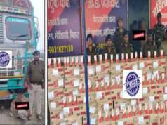 होली के पूर्व शराब तस्करों के खिलाफ बड़ी सफलता, मोतिहारी पुलिस ने ट्रक समेत 1235 लीटर शराब की जब्त