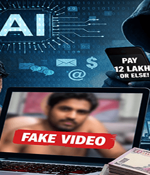 एआई से अश्लील वीडियो बनाकर साइबर बदमाशों ने युवक को किया ब्लैकमेल, 12 लाख की रंगदारी की मांग