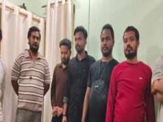 शराब पार्टी करना पड़ा महंगा, 07 व्यक्ति गिरफ्तार, अंग्रेजी शराब बरामद