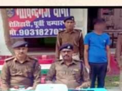 मोतिहारी पुलिस ने अवैध हथियार के साथ घर में घुसपैठ करने वाले अभियुक्त को किया गिरफ्तार